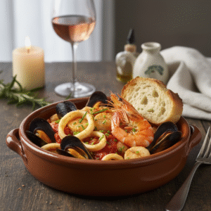 Cassolette de Fruits de Mer à la Provençale